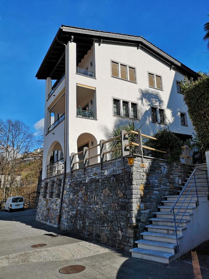 1 Zimmer Apartment Mit Seesicht Und Pool Gambarogno Εξωτερικό φωτογραφία